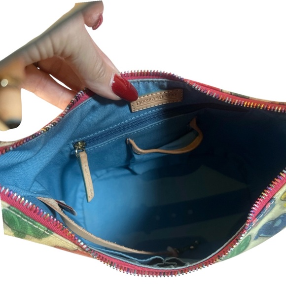 Dooney & Bourke Vintage Set EUC Hobo Bag & Coin Pouch With Rainbow Zippers - Picture 10 of 16